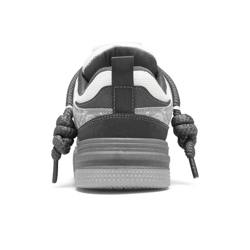Warrior Height Increasing Support Abrasion Resistant Lightweight Breathable Low Top Skateboard Shoes Unisex-15