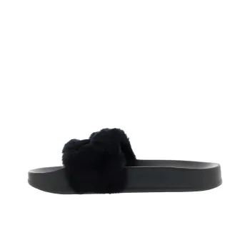 PUMA Fur Slide Fur Slide Black Women's