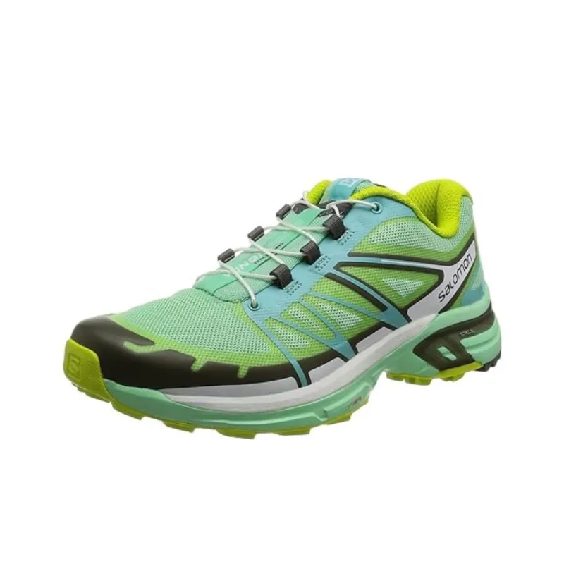 SALOMON XT Wings Anti Slip Wear Resistant Low Top Casual Running Shoes Women's Green Black-2