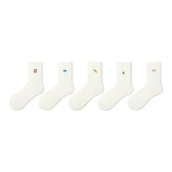 Primeet Mid Calf Socks Unisex 5 Pack