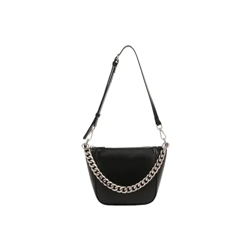 TTaG．baG Microfiber Waxed Leather Crossbody One Shoulder Handbag Women's Black/Red/Coffee
