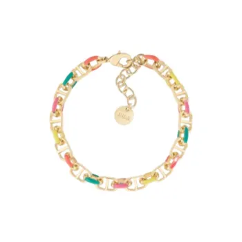 DIOR Lacquered Finish Bracelets Women's Gold/Multicolor