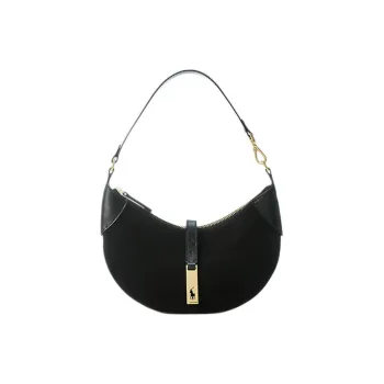 Polo Ralph Lauren Leather Mini Shoulder Bag Women's Black