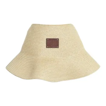 H&M Paper Bucket Hats Unisex Light Beige