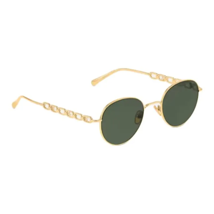 LOUIS VUITTON Round Sunglasses Women's Gold-2