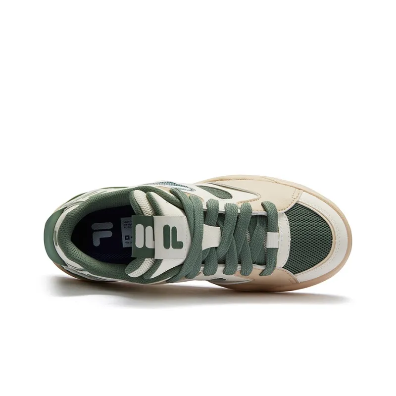 FILA FUSION Low-Top Skateboard Shoes Women's White Green-2