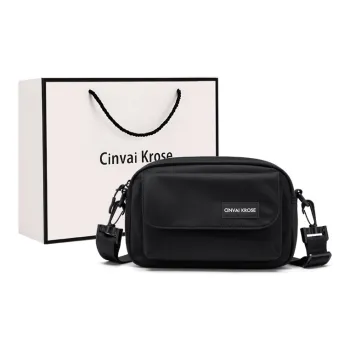 Simvay Clos Fabric Shoulder Bag Regular Men's Black