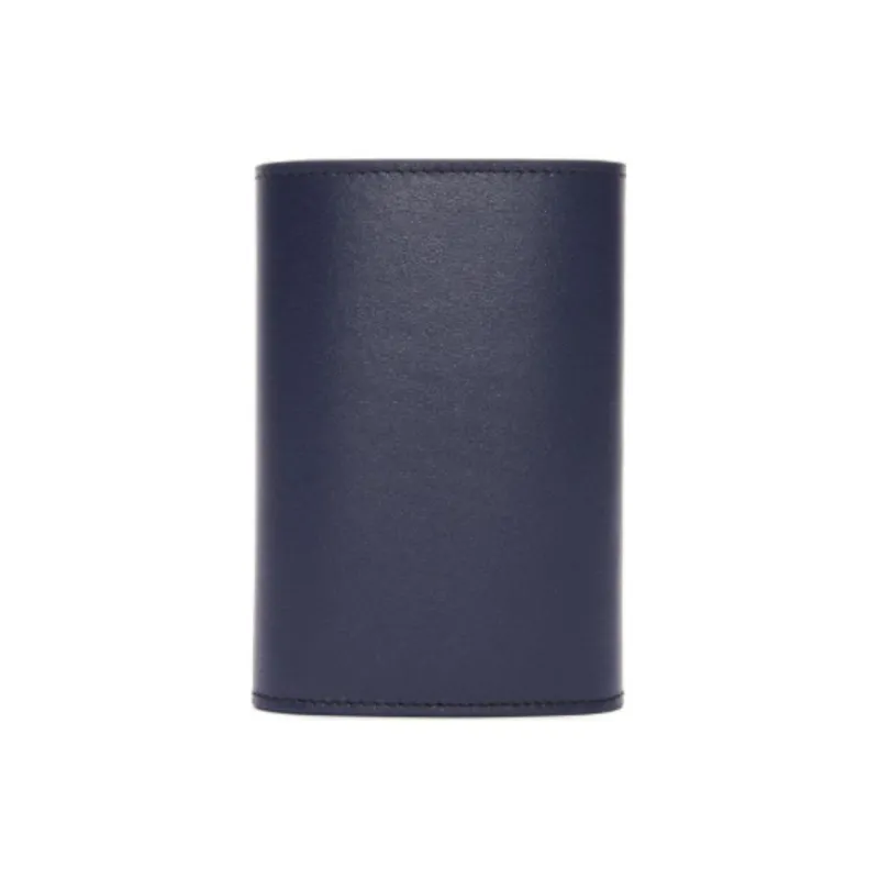 LOEWE Calfskin Wallet Small Size Women's Dark Blue-2