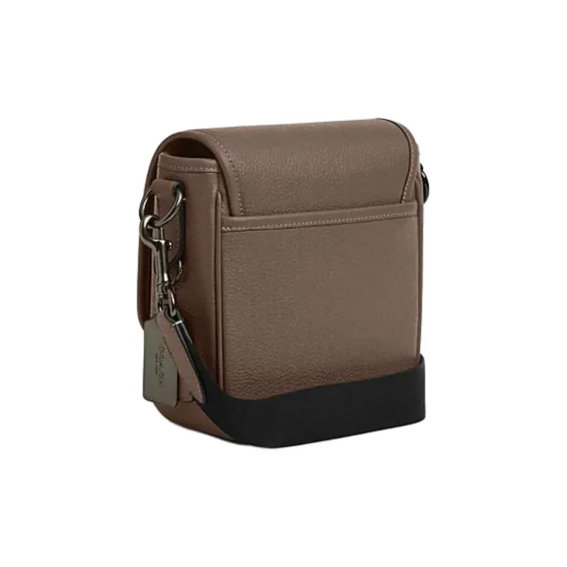 COACH Cow Leather Messenger Bag Shoulder Bag Crossbody Bag Mini Men's Dark Stone Blue-1