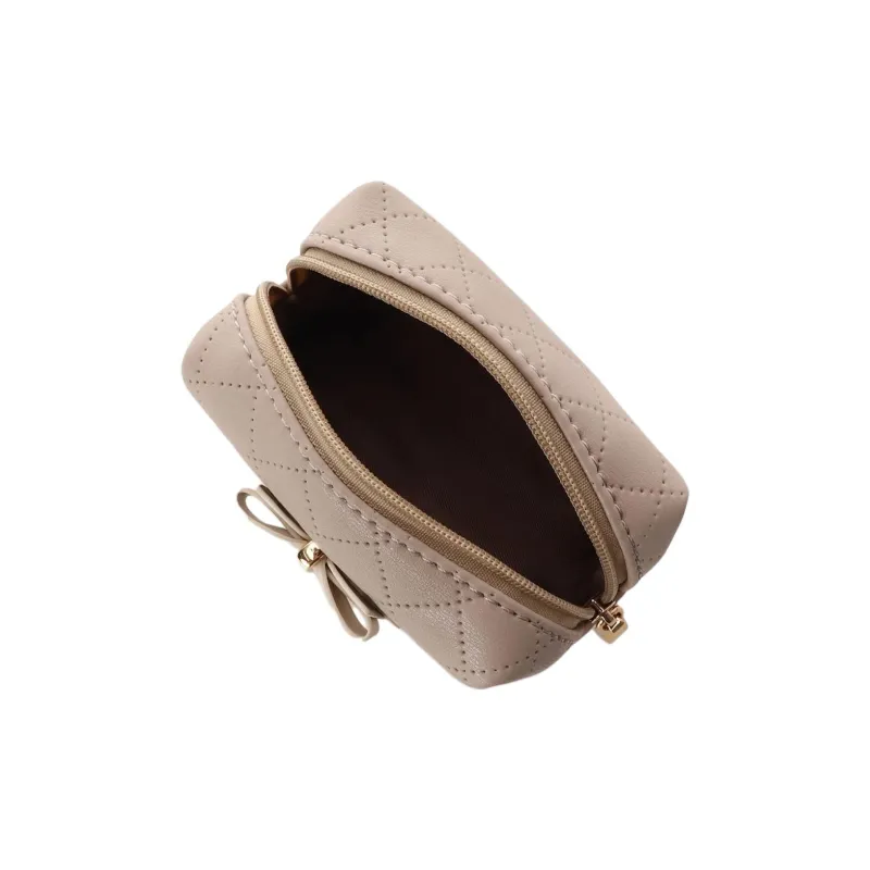 SAMANTHA THAVASA Synthetic Leather Clutch Mini Women's Light Brown-4