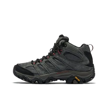 MERRELL MOAB 3 Cushioning, Slip Resistant, Moisture Wicking Mid Top Hiking Shoes Men's Dark Gray