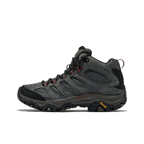 MERRELL MOAB 3 Cushioning, Slip Resistant, Moisture Wicking Mid Top Hiking Shoes Men's Dark Gray