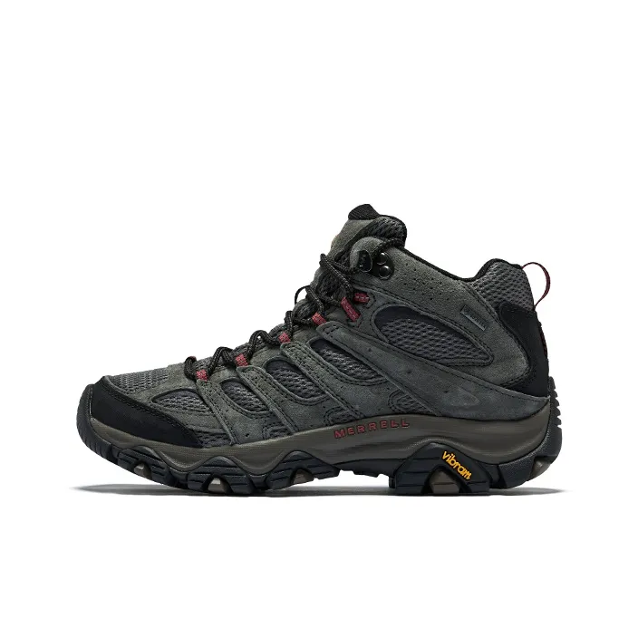 MERRELL MOAB 3 Cushioning, Slip Resistant, Moisture Wicking Mid Top Hiking Shoes Men's Dark Gray-0