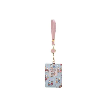 Sanrio PU Passport Wallet, Card Holder Unisex Light Blue & Pink