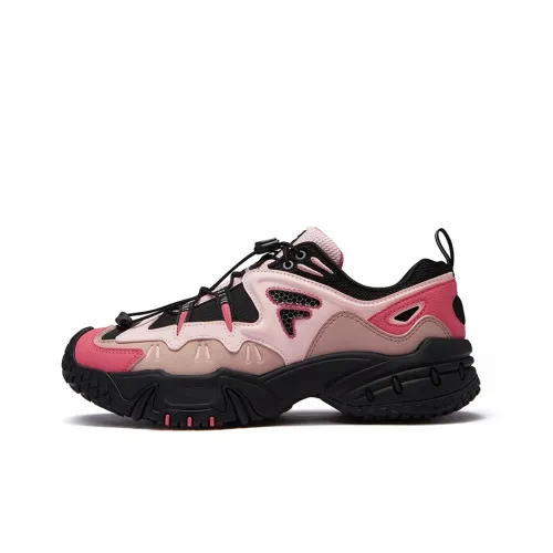 FILA FUSION KRIPTONITE Chunky Sneakers Women's Low-Top Black/Floral Pink