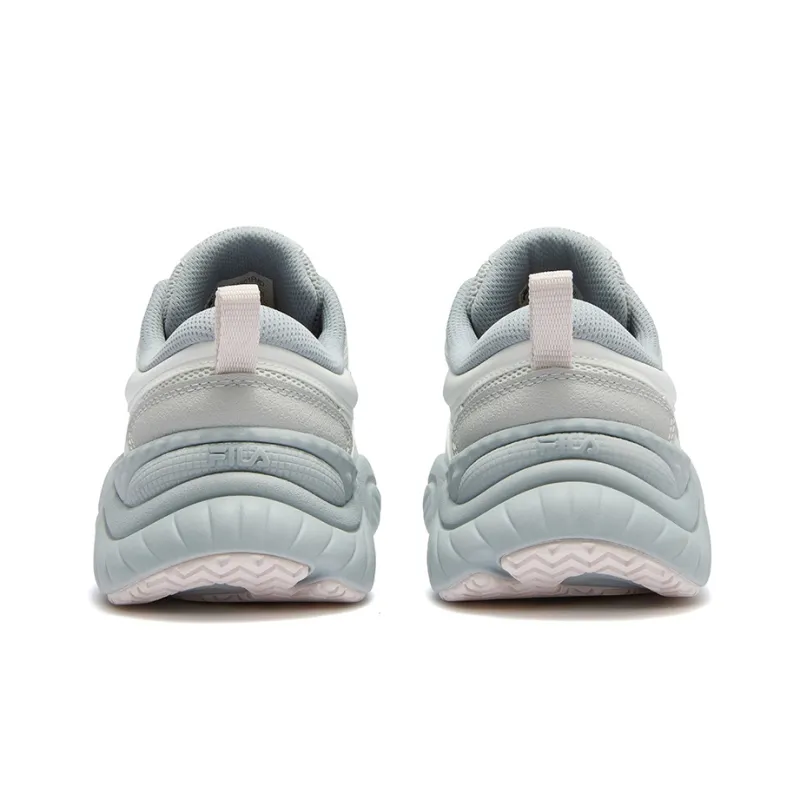 FILA FUSION Conch Dx Conch Shoes Breathable Moisture Wicking Coverage Low Top Casual Shoes Women's Gray White-3