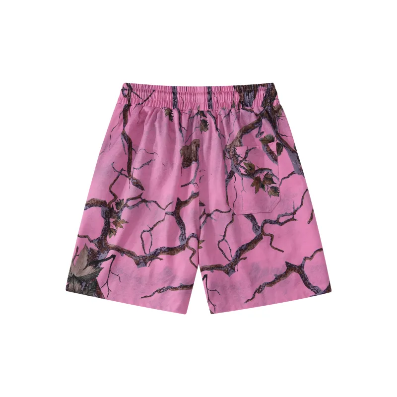 DNBH Dual Tone Collection Leopard Print Collection Casual Shorts Unisex-15