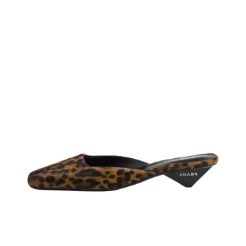 PRADA 35mm Leopard-print Mules