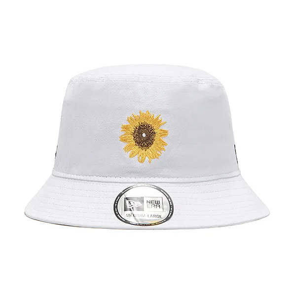 New Era Cotton Bucket Hats Unisex White-2