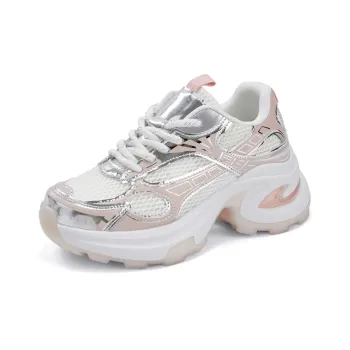 La Chapelle Anti Slip And Wear Resistant Lightweight Low Top Chunky Sneakers Women's