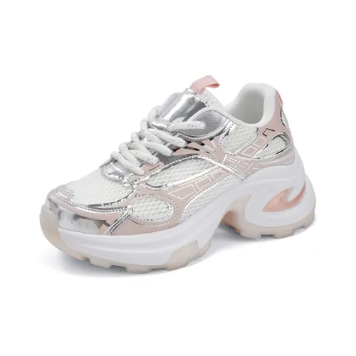 La Chapelle Anti Slip And Wear Resistant Lightweight Low Top Chunky Sneakers Women's