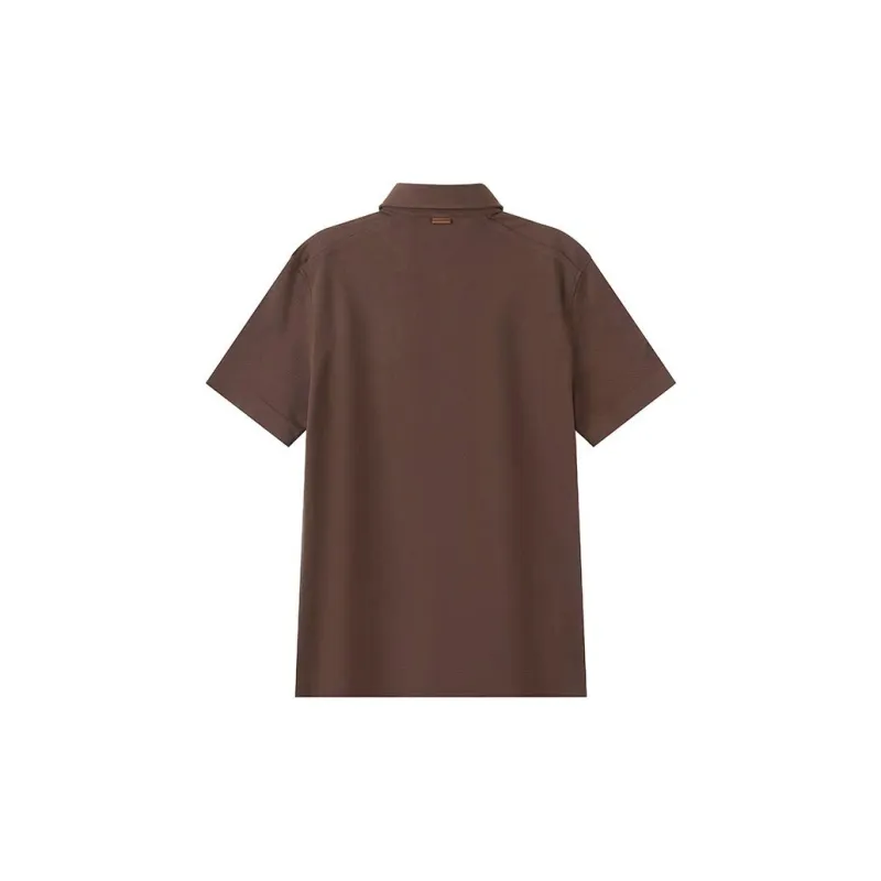 Zegna SS24 Polo Shirt Men's Umber-1