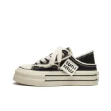 Black with White Stitching