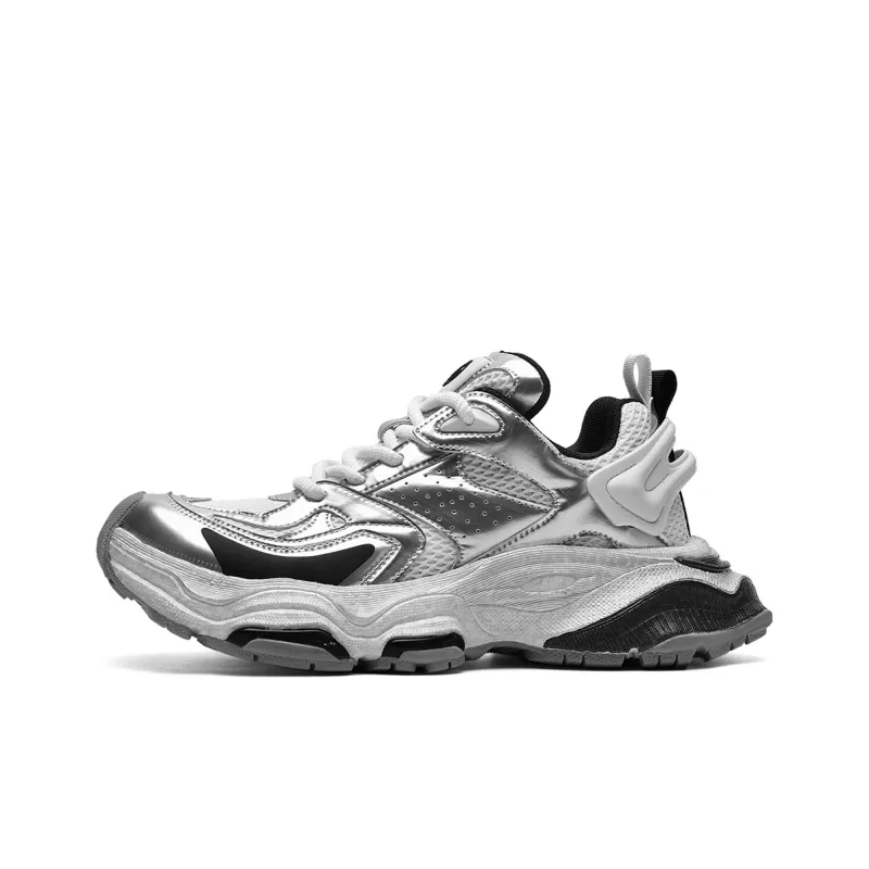 HLA Trendy Height Increasing Breathable Mesh Athletic Shoes Casual Shoes Platform Wear-Resistant Men's-8