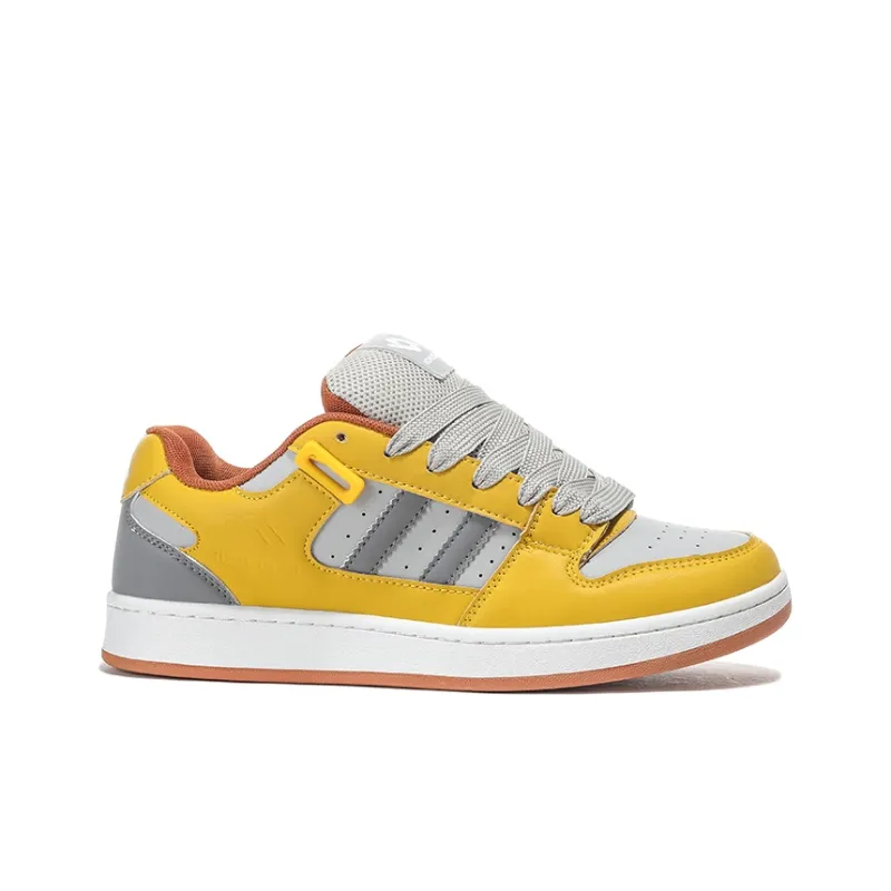 HOMDOON Coverage Wear Resistant Low Top Skateboard Shoes Unisex Orange Juice-1