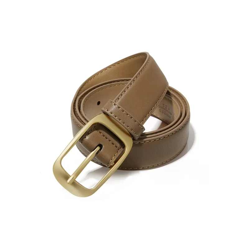 TUCANO Decorative Versatile Korean Style Belt Simple Individual Pin Buckle Slim Fit Leather Belts Women's-1