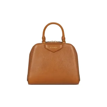 Givenchy Antigona Bright Buffalo Leather Shoulder Bag, Crossbody Bag, Handbag Mini Women's Brown