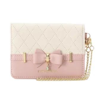 SAMANTHA THAVASA Synthetic Leather Card Holder Women's Pink