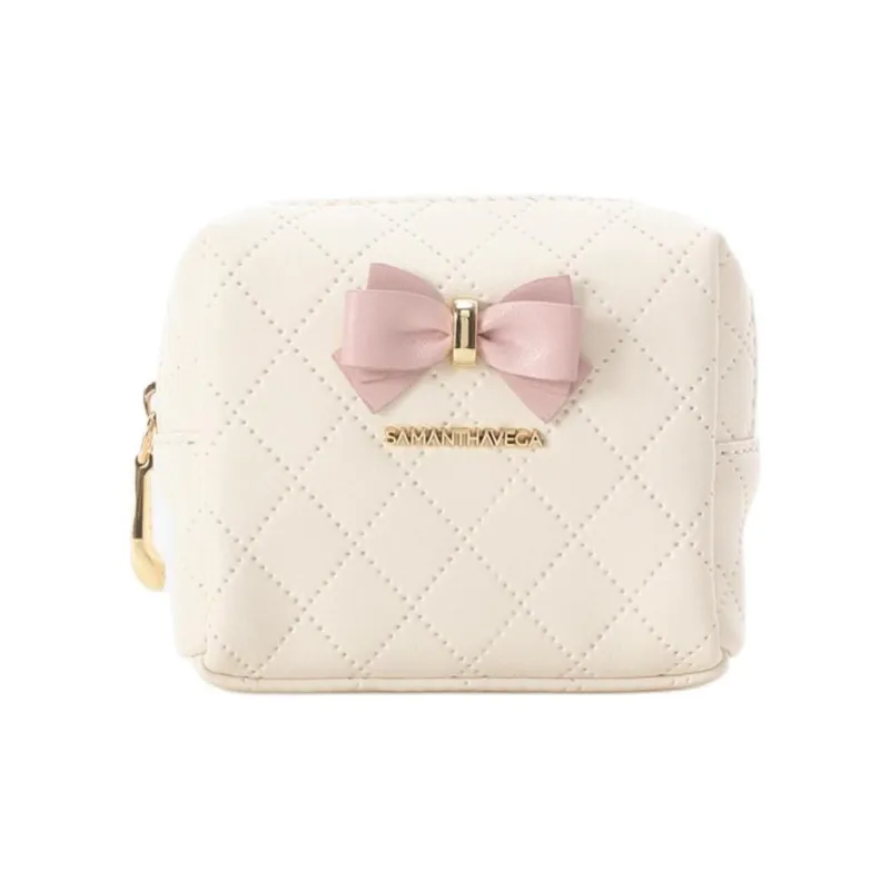 SAMANTHA THAVASA Synthetic Leather Clutch Mini Women's White-0