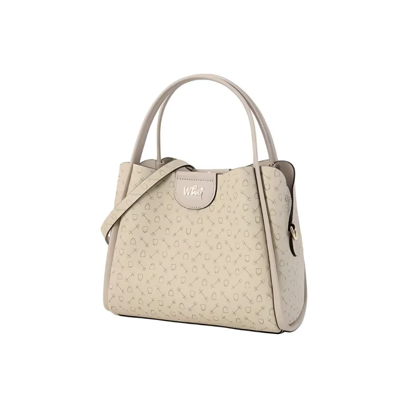 Why Artificial Leather Crossbody Handbag Medium Size Women's Coffee/Apricot-8