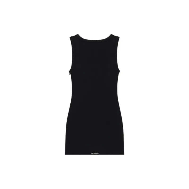 WE11DONE SS24 Sleeveless Dress Women's Black-1