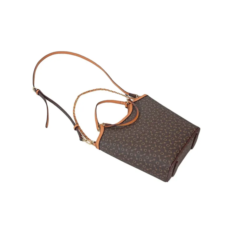 Why Artificial Leather Portable Crossbody Bag, Shoulder Bag Medium Size Women's Coffee-3