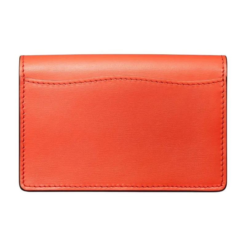 CARTIER Panthère De Cartier Cow Leather Card Holder Women's Orange-1