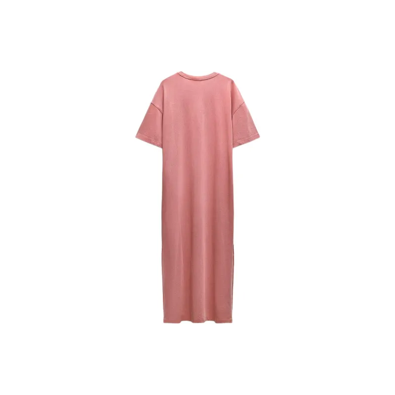 ZARA Short-Sleeved Dresses Women's Deep Pink-1