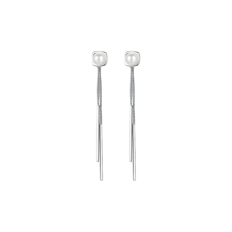 WINY 999 Fine Silver Drop Earrings Women's-0