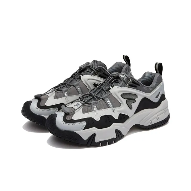 FILA FUSION KRIPTONITE Slip-Resistant Breathable Low-Top Casual Shoes Men's Gray-3