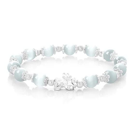 Star Treasures Glass Cat Eye Bracelets Unisex-0