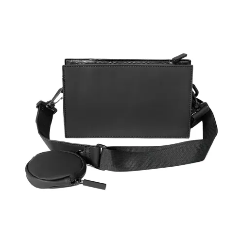 CARTELO PVC Shoulder Bag Camera Bag Small Square Bag Men's Black