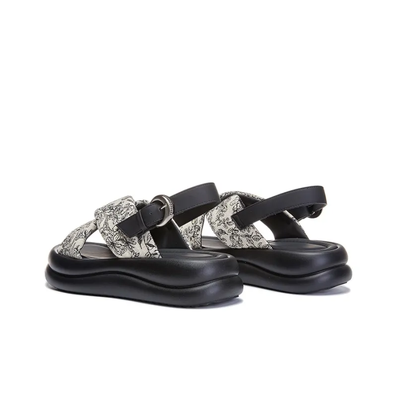 Help Beach Sandals Women's Black/Beige-16