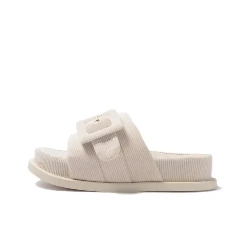 STEVE MADDEN Slide Slippers Women's Beige