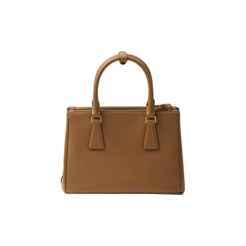 PRADA Galleria Killer Bag Leather Shoulder Bag Crossbody Bag Handbag Small Size Women's Brown-2