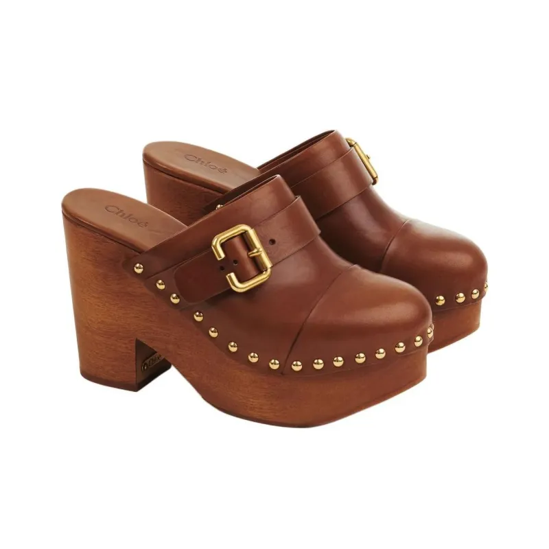 Chloé Jeannette Wedge Clogs-2