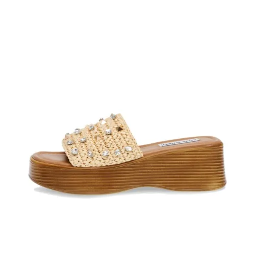 STEVE MADDEN Slide Slippers Women's Natural