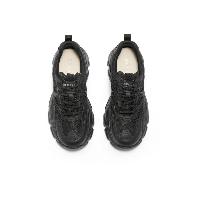 BELLE Anti-Slip Wear-Resistant Breathable Lightweight Height Increasing Low-Top Chunky Sneakers Women's-14