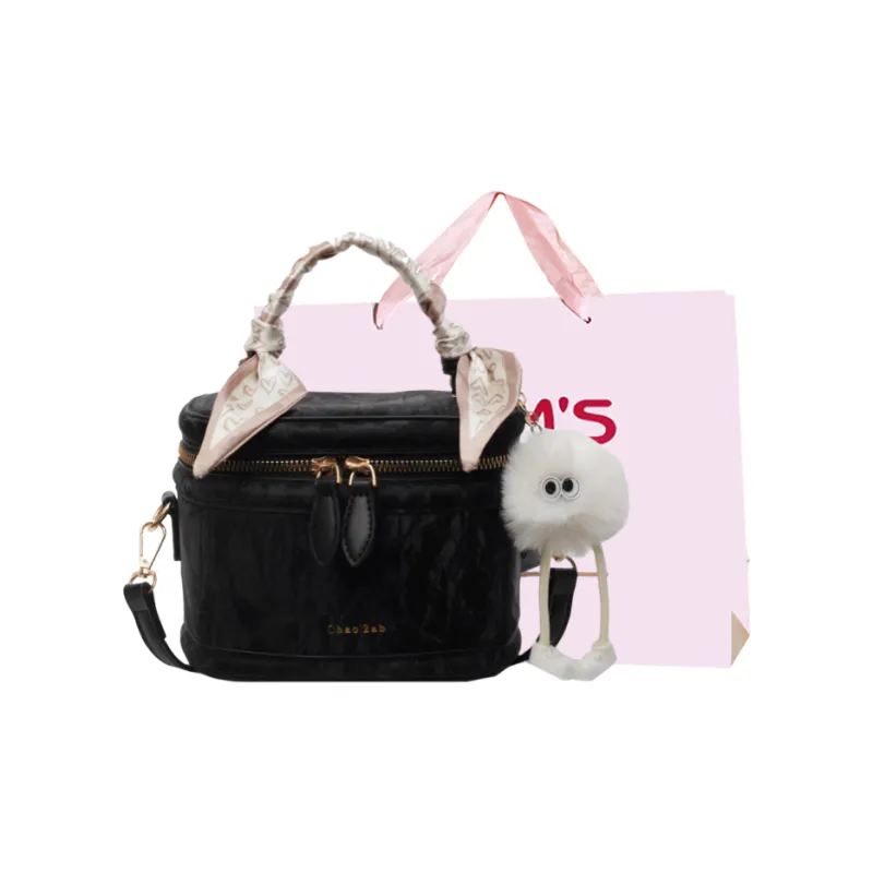 Worm's Home PU Bonded Synthetic Leather One Shoulder Handbags Regular Women's Black/Beige/Silver/Pink-8