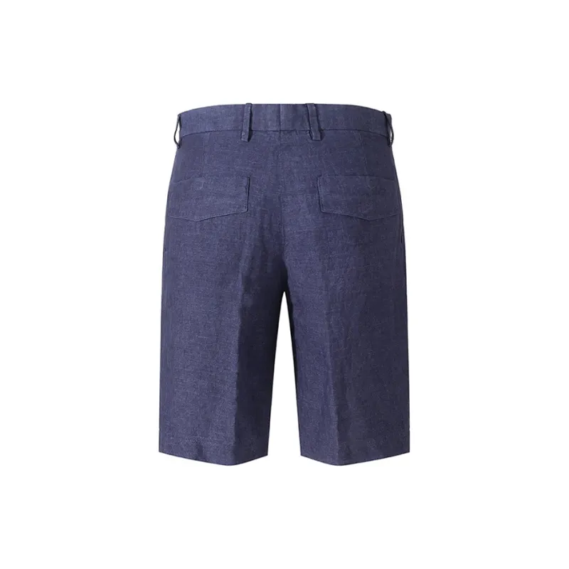 Zegna SS24 Casual Shorts Men's Dark Blue-1